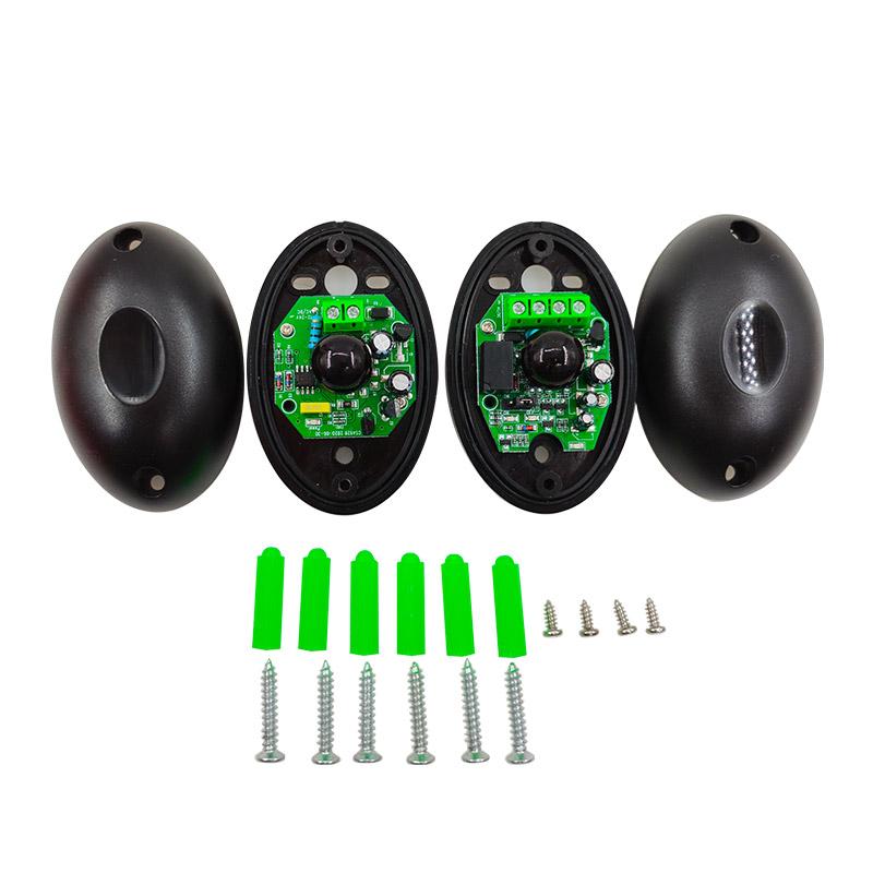 A Pair IP55 Automated Gate Safe Infrared Detector Sensor 12-24V Sensor Infrared Safety Beam Photocell Detector