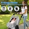 Universal Baby Car Seat Cover Soft Flannel Car Seat Canopy Cover with Breathable Mesh Window for Newborn Infant Girl Boy