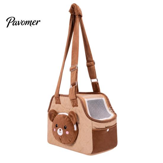 Adjustable Shoulder Strap Pet Bag Quilted Cat Carrier Purse, Breathable Bag, Mesh Window, Zipper Closure, Safety Buckle, for Small Animals Cute