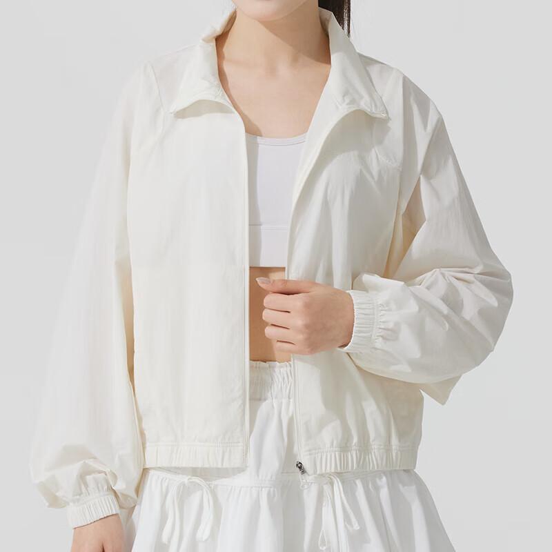 Women's Jacket New Balance Sports Club Jacket Women's Ivory White