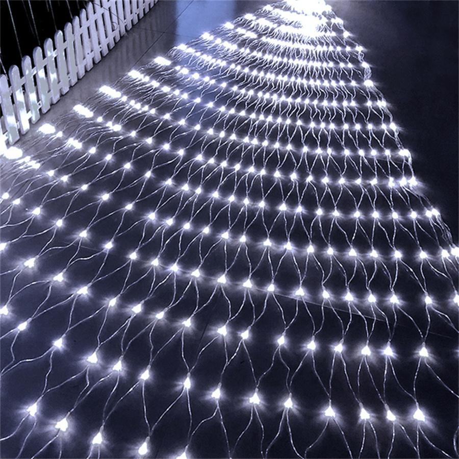 3x2M 10x1M 6x4M LED Net Lights Outdoor Mesh Lights 8 Modes Plug in Waterproof Christmas Net String Lights for Bushes Decor