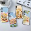 B-Butter Bear Phone Case For Samsung Galaxy S24/S25/S22/S30/Note20/Lite/Ultra/5G/Plus/FE Soft Black