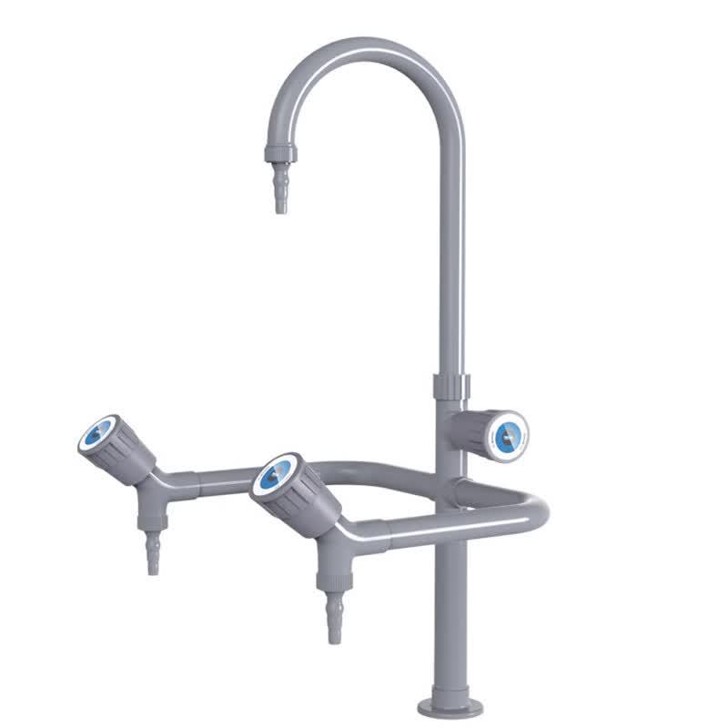Li Shen Laboratory Gooseneck Three-Way Faucet серый