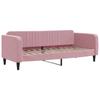 Pull Out Daybed Pink 80x200 Cm Velvet