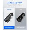 Dual 45W USB C Car Charger, 90W Max Super Fast Charging, All Metal 12V Cigarette Lighter Adapter for iPhone 17 Pro Max/16/15/iPad, Samsung Galaxy