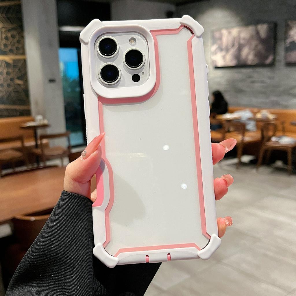 Etui do iPhone 16 Pro Max Przezroczyste Odpinane 2 w 1 Odporne na wstrząsy TPU + PC Tylna osłona telefonu