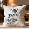 Fashion J-JJohn Misty Cushion Cover Soft Washable Pillow Case Multi-Scene for Couch Bed Travel Office Use