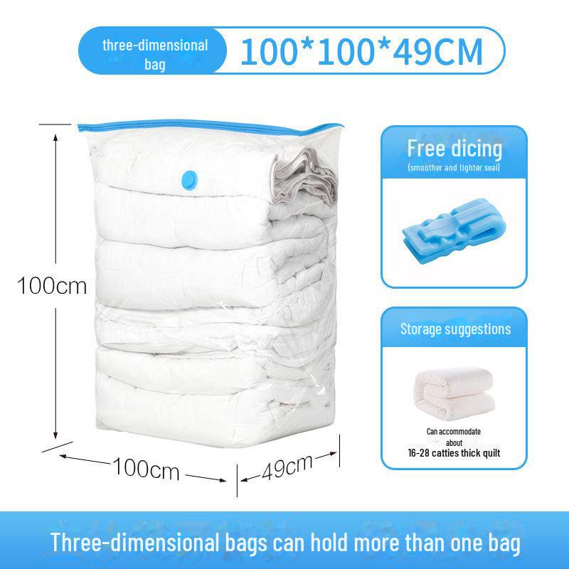 Bolsa de almacenamiento al vacío transparente para ropa y colchas