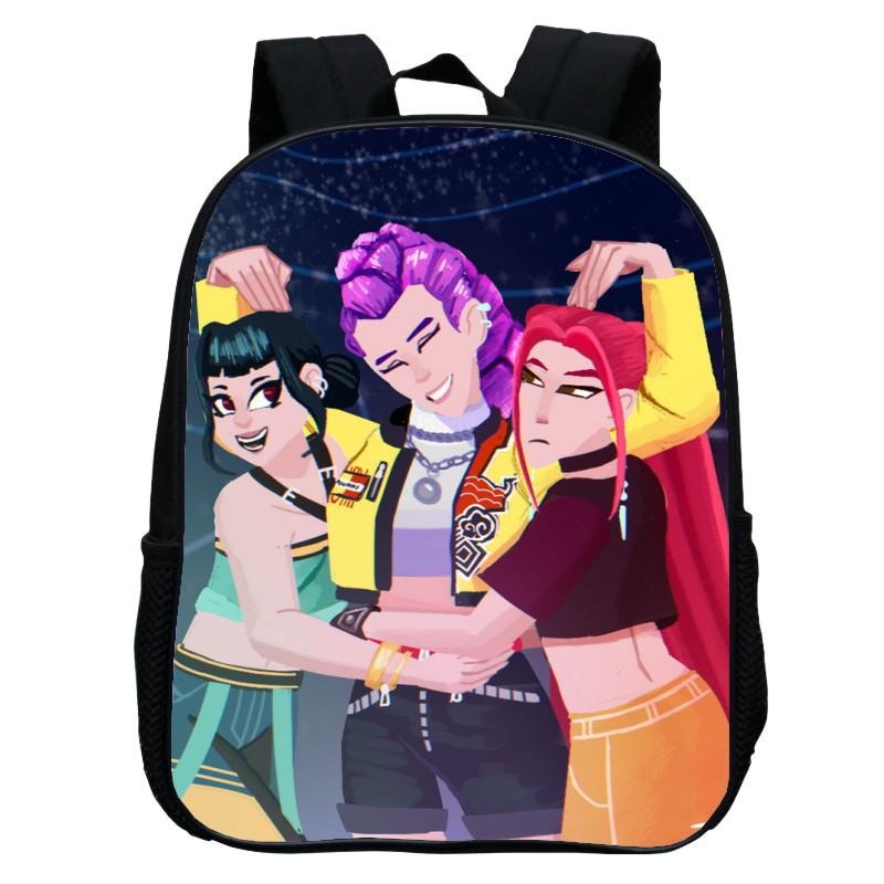 Printed Witch Hunters Huntrix Kpop Kindergarten Bag, Cartoon 12-inch Backpack Lightweight