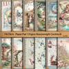 Retro Elf Kingdom European & American Collage Paper Set - 12 Sheets for Journaling & DIY Stickers