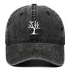Unisex Cute Tree Embroidery Washed Baseball Cap - New Outdoor Casual Style