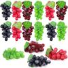 Artificial Grape Cluster Decoration – Green Frosted Grapes Prop for Display or Shooting