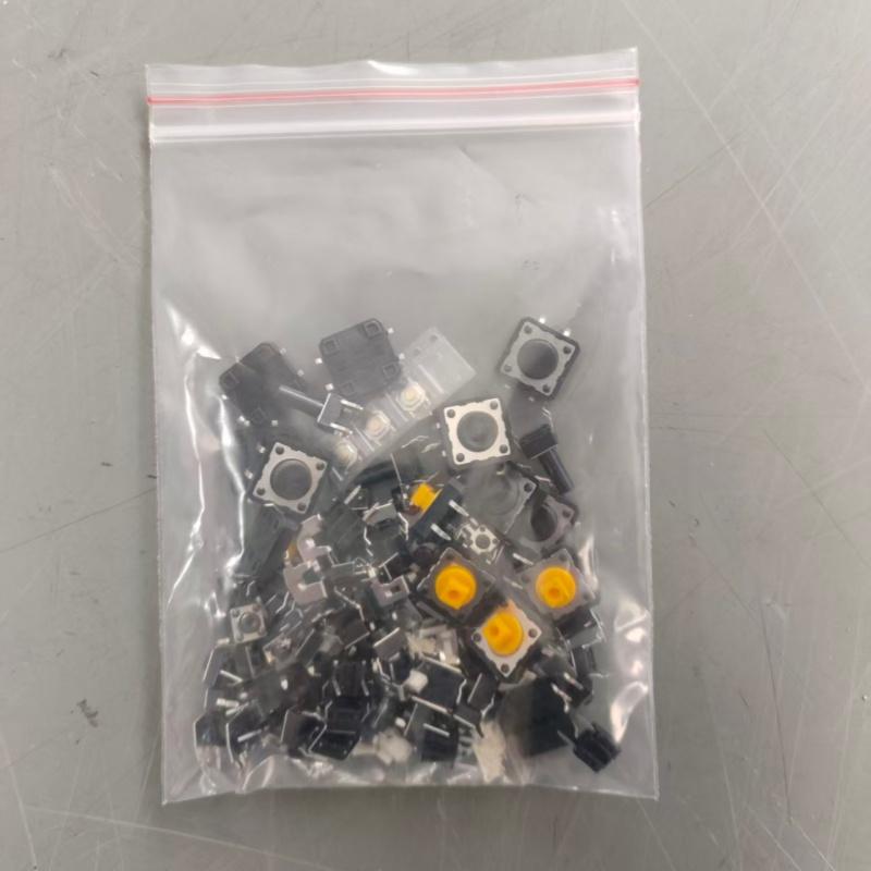 125Pcs 25 Types Micro Tact Push Button Switch Assorted Kit SMD DIP 2*4 3*6 4*4 6*6 12*12 Reset Mini Leaf Switches for Arduin