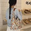 2024 New Japanese Retro Floral Canvas Tote - Large Capacity Shoulder Bag