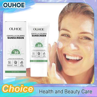 SPF 50 Facial Sunscreen Anti Sunlight Defense UV Rays Improve Dry Prevent Sunburn Summer Waterproof Soothing Centella Sunscreen