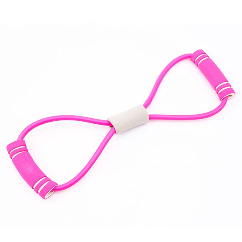 Yoga Gum Fitness Resistance 8 Word Resistance Rubber Bands Chest Expander Rope Elastic Band Expander Workout Gym Exercise High Quality