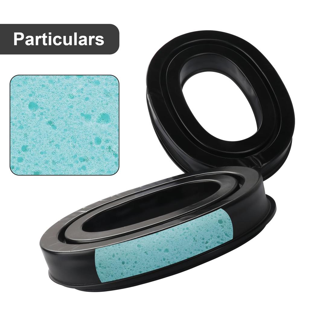 3M WorkTunes Ear Pads Silicone Gel Instant Chill Replacement Ear Pads for 3M Range Guard Hearing Ear and Earmuffs - WorkTunes/Peltor Protectors,
