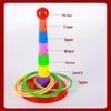 Children's Educational Rainbow Ring Toss Game - Interactive Stacking Toy
