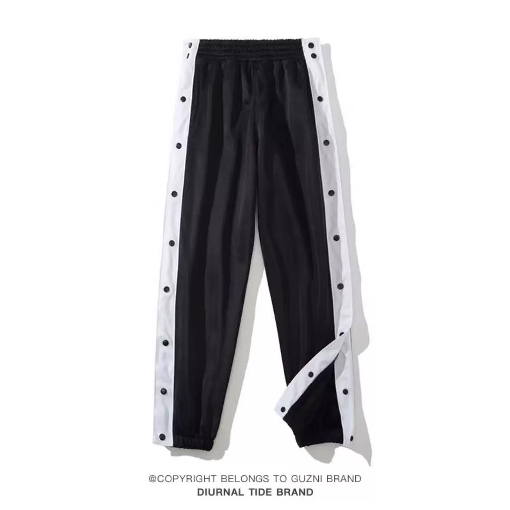 Owen Same Style Row Button Pants Appearance Warm-up Training Basketball Shorts Seconds off Full Open Buckle Breathable Quick-Drying Sports Casual