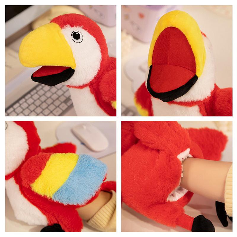 35Cm New 6 Style Toucan Hand Puppet Plush Toys Toucan Parrot Bald Eagle Peacock Owl Flamingo Children'S Game Plush Dolls Gifts