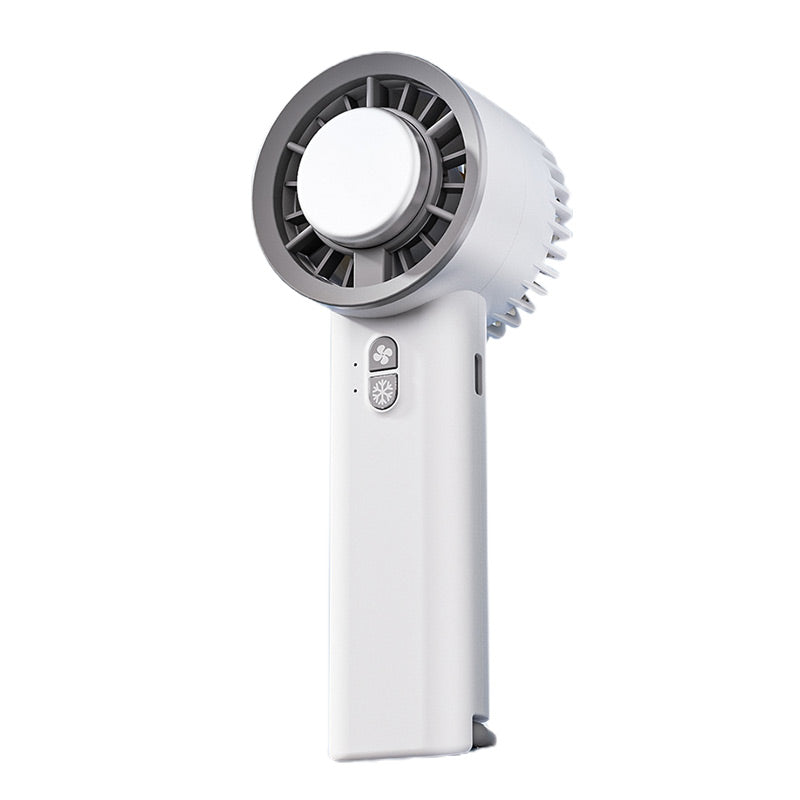Handheld Ice Cooling Mini Fan Semiconductor Ice Fan USB Summer Portable Cooler Turbo Airflow Long Battery Life Speeds Adjustable
