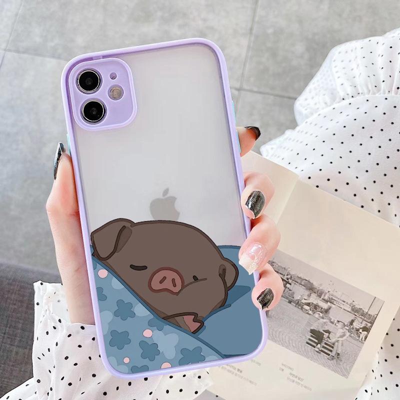 Cute Pink Pig Cartoon Phone Case For iPhone 17 16 14 15 11 13 12 Pro Max Mini For iPhone X XS XR 16 15 14 Plus Soft back Covers