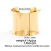 DIEZI One Set Punk Hip Hop Cuff Bangles Bracelets Vintage Gold Color Round Hollow Out Geometric Bangles For Women Men Jewelry