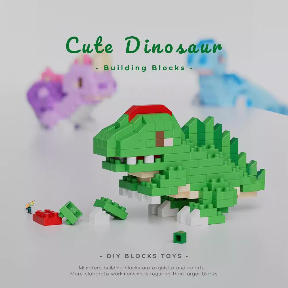 Adults Dinosaur Micro Building Blocks Educational Construction Set for Kids Boys 8 Year Old DIY Block Assembling Toy Home Decor