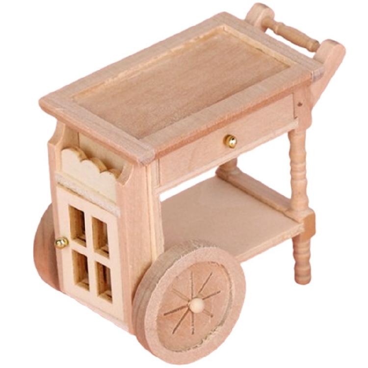 

Doll House Cart Model Furniture Model Accessories Teenager Girls for 1:12 Dollhouses Dining Room Decorations 1