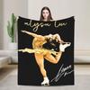 Alysa Liu American Figure Skater Blanket Flannel Throw Blanket For Sofa Home Soft Cozy Custom Quality Bedspread Present