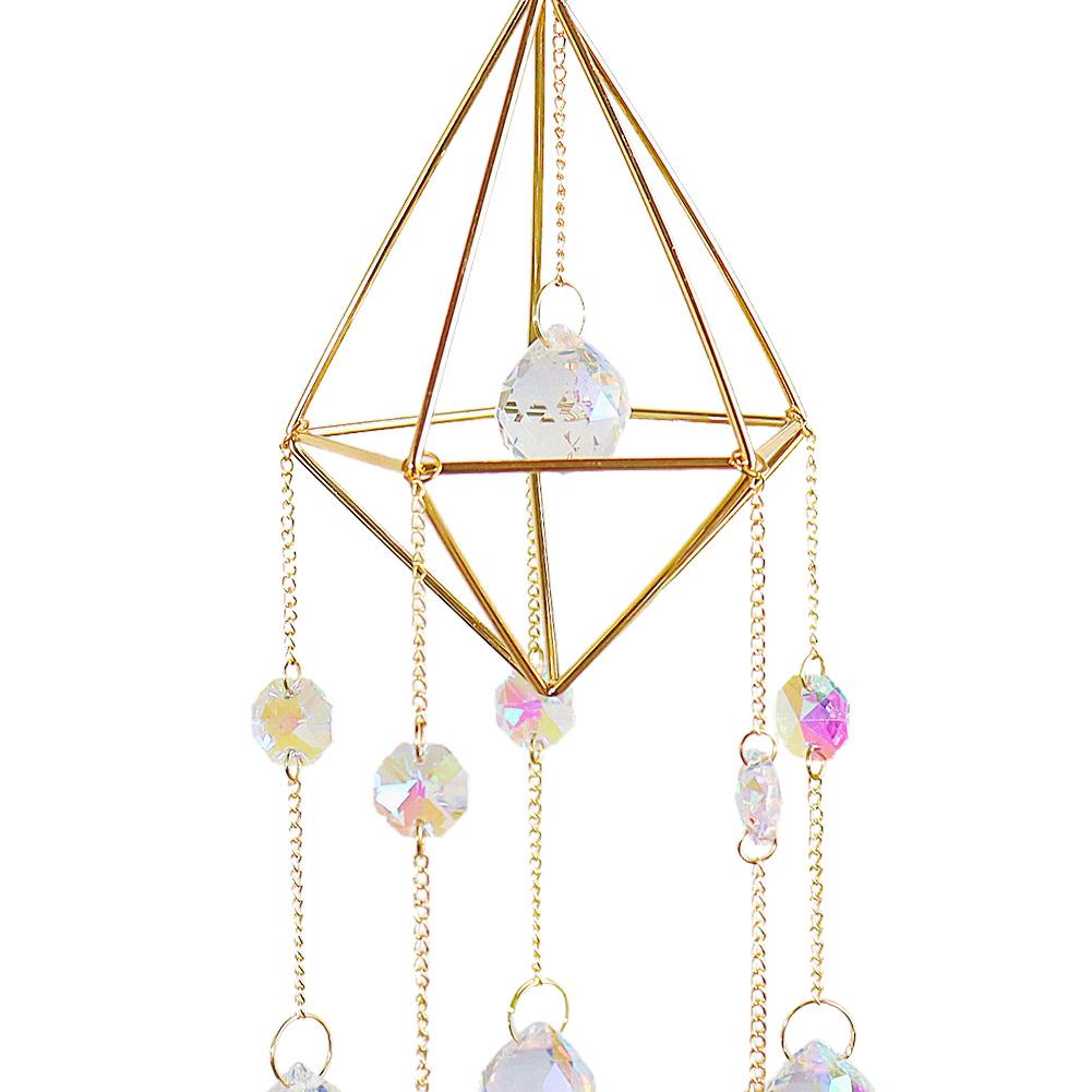 Shiny Prism Rack Ball Wind Chimes Home Balcony Window Car Room Decoration Gift