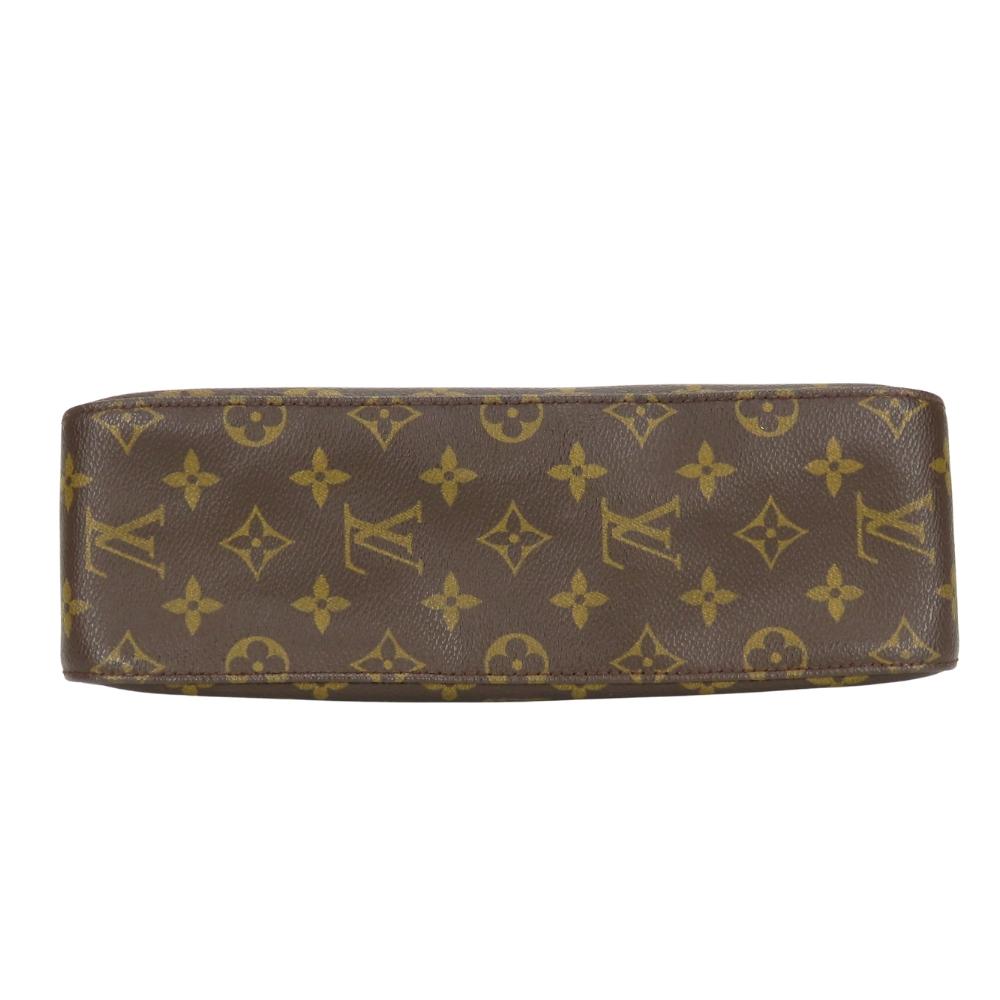 Used LOUIS VUITTON Shoulder Bag Mini looping M51147 Monogram/Nume leather Brown one belt