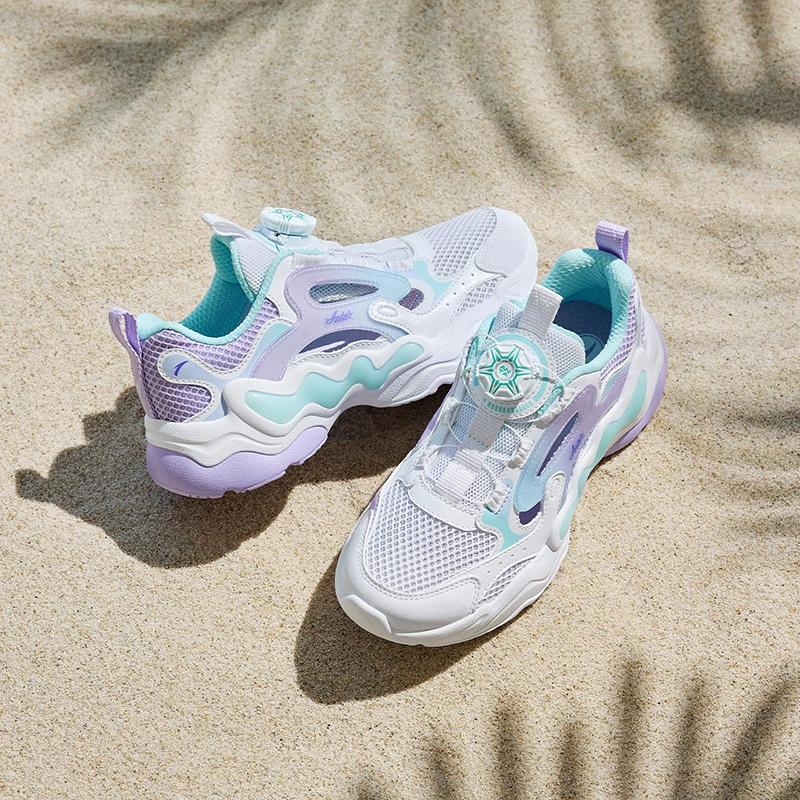 Anta Kids Cloud Escape Synthetic Leather Fabric Trendy Fashion Comfortable Versatile Hollow Cool Outdoor Sports Shoes Men Sneakers A322426910H