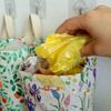 Plastic Bag Holder Printing High Capacity Multi-use Waterproof Elastic Mouth Closure Storage Washable Wall Mounted Grocery Bag Holder for Home