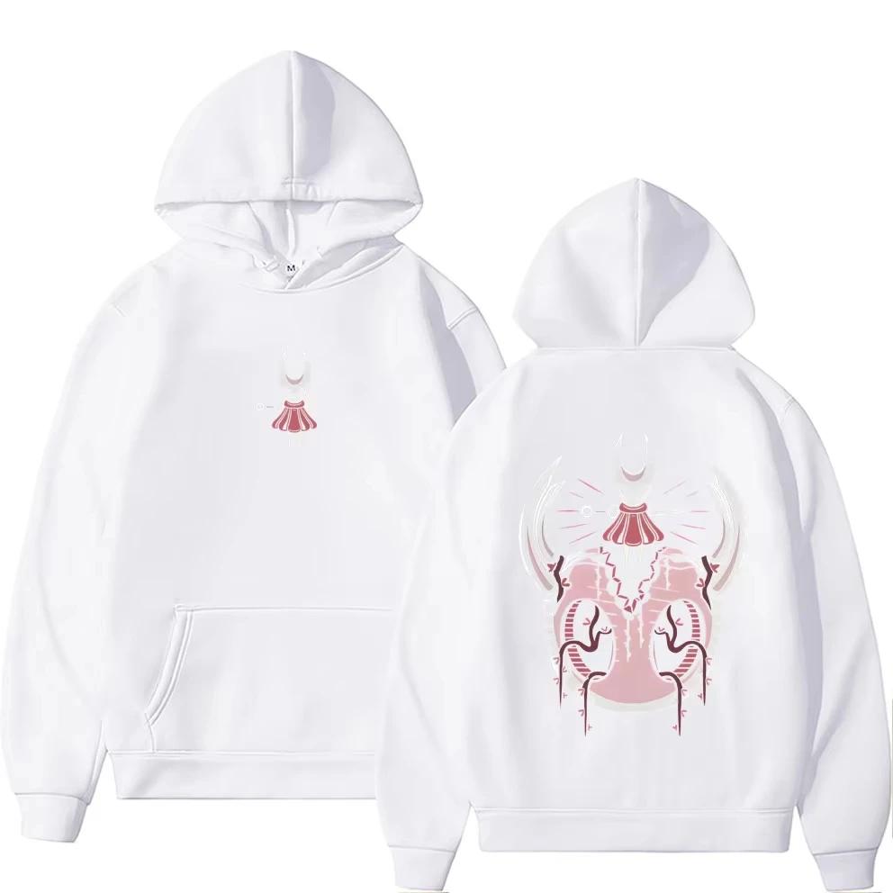 Game Hollow Knight Double Sided Graphic 2D Hoodie Men Women Clothing Fashion Casual Oversized Pullover Male Vintage Fleece Hoodi
