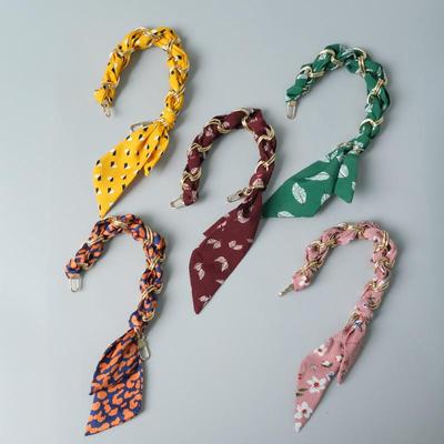 Nuova moda primavera estate borsa da donna accessori parte catene staccabile ricambio punto rosso sciarpa di seta cinturino catena da donna fai da te