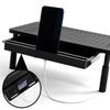 NANKIN black laptop monitor stand + drawer