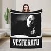 Black Metal Nosferatu Blanket  Fuzzy Vintage Breathable Throw Blanket for Bed Sofa Autumn/Winter