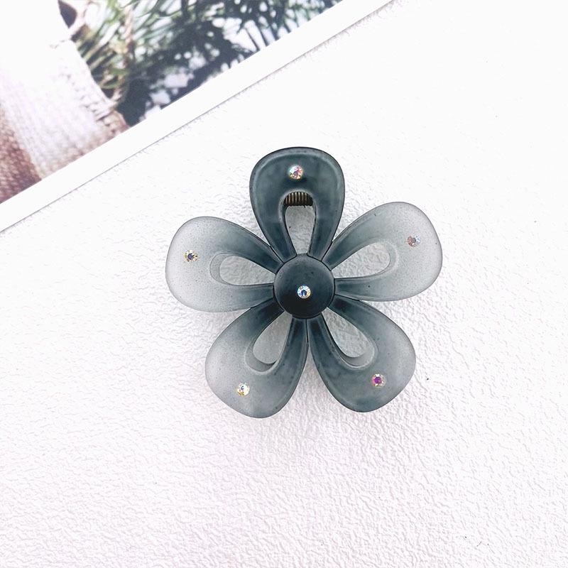 Large Frosted Flower Claw Clip - Candy Color Five-Petal Hair Clip