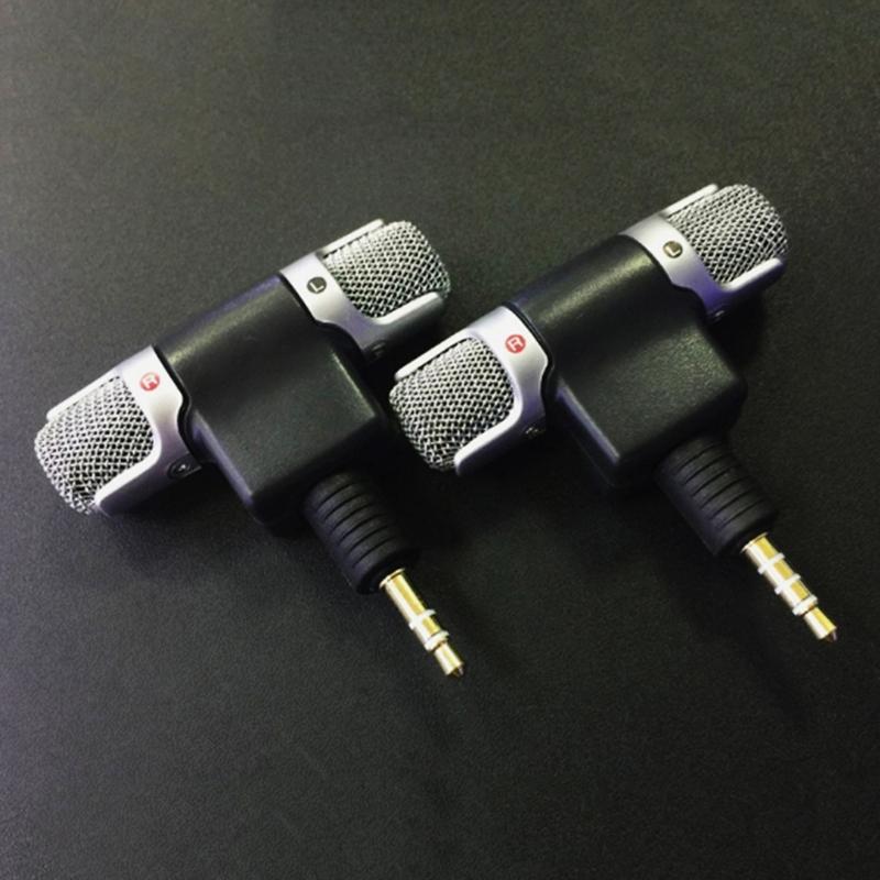 Protable Metal Microphone 3.5mm Jack Microphone Mini Audio Mic Stereo For Speech Leture Phone Laptop Microphone