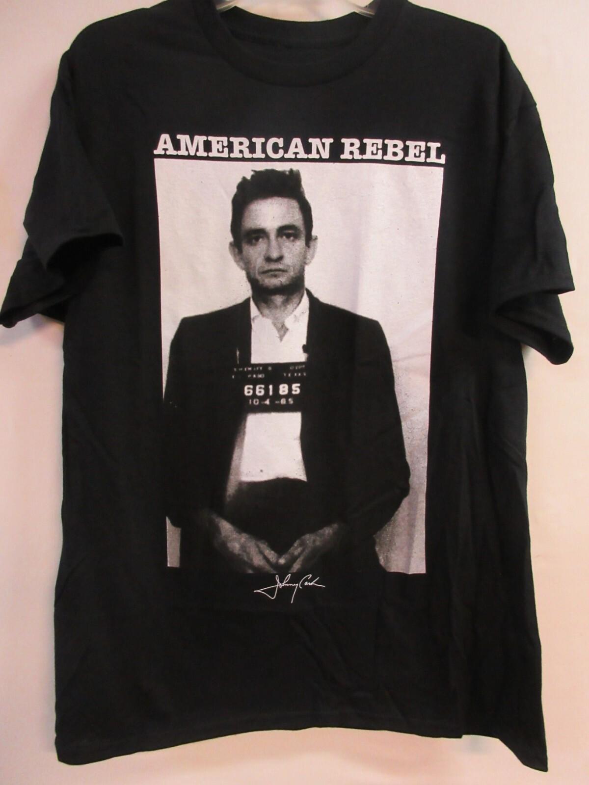JOHNNY CASH OFFICIAL MERCH MUG SHOT 2023 BAND CONCERT MUSIC T- LARGE Unisex T-Shirt S
