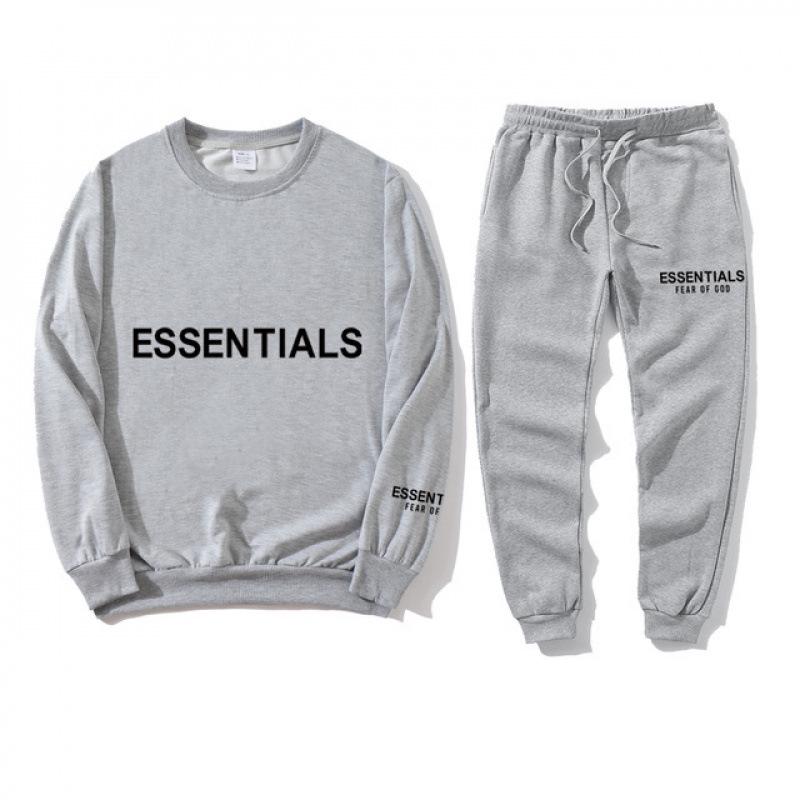 Essentials by Fear of God: New Chest Logo Heat Transfer Couple Sweatshirt XXL