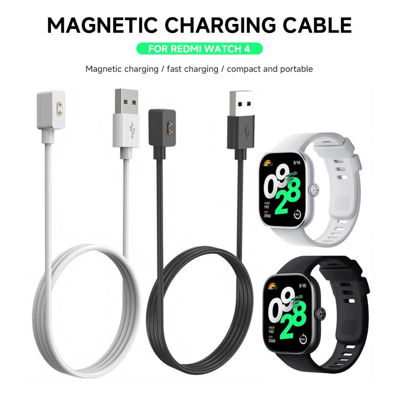 USB Charger Cable For Xiaomi Band 8 Mi Band 9 Pro Magnetic Charging Cradle Adapter For Redmi Watch 5 4 3 Active Charger Dock