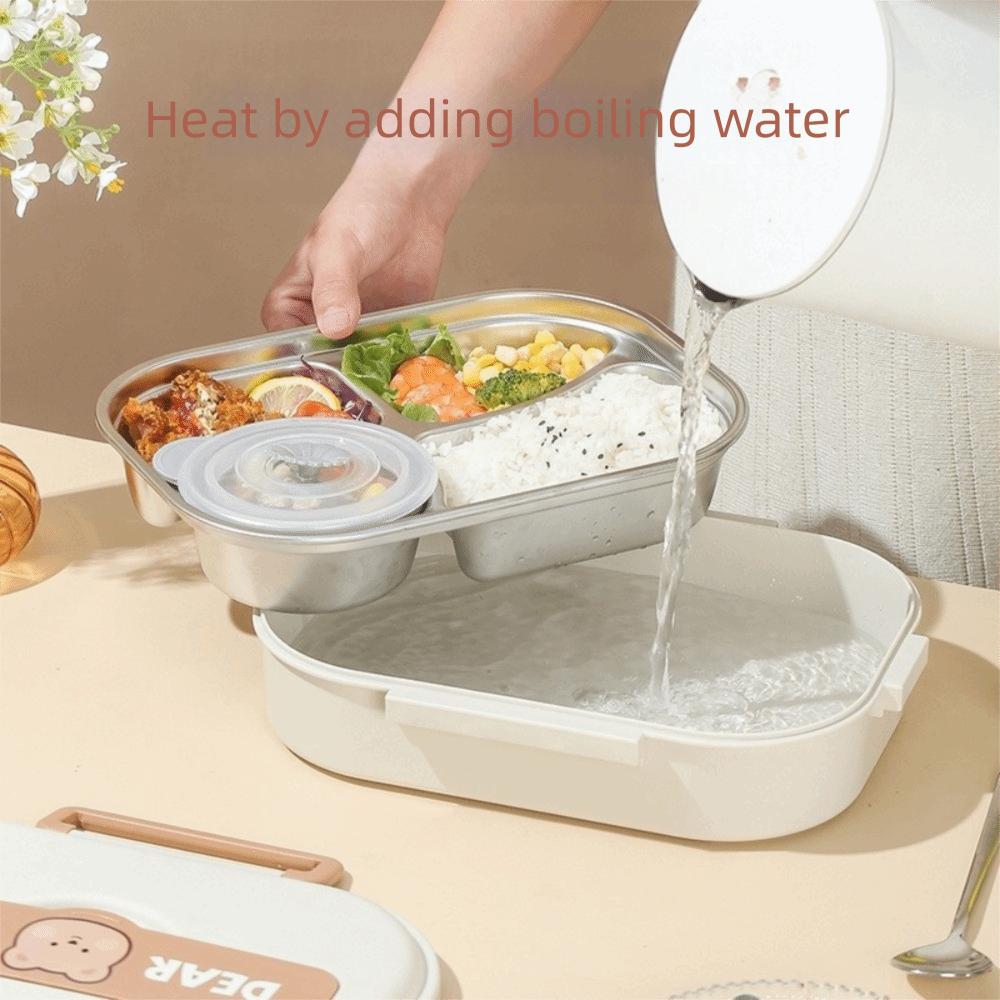 Leakproof Stainless Steel Lunch Box Cartoon Food Storage Box Sealed Food Container  Lunch Use
