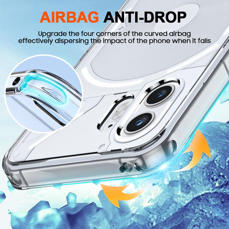 For Nothing Phone (2) HD Transparent TPU+Acrylic Mobile Phone Case Anti-Scratch Cell Phone Shell Cover