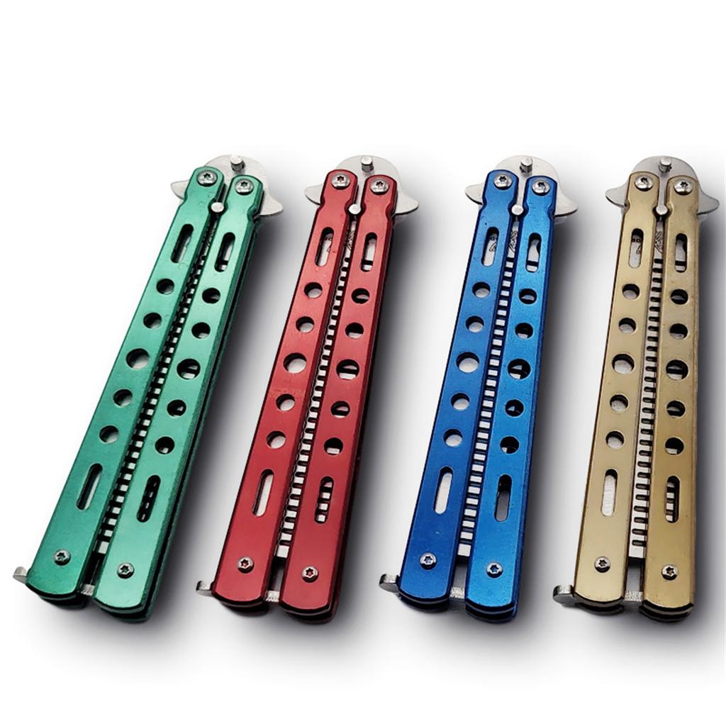 Butterfly Combs Stainless Steel Folding Training Practice Combs Hair Styling Tools For Sport Outdoor Use