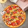 Creative Pizza Gourmet Floor Mat Living Room Decoration Round Carpet Funny Children Washable Study Rug Home Anti-slip Soft Rug
