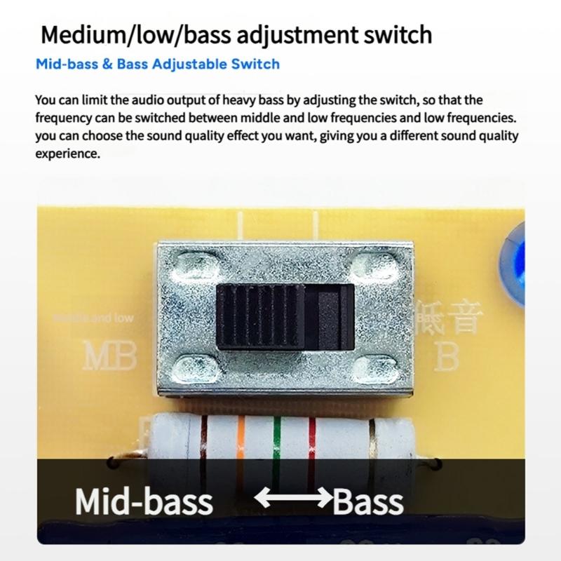 ABS Crossovers Device Featuring Solderless Terminals Blocks And Mids Bass Adjustment For Customizable Sound Output