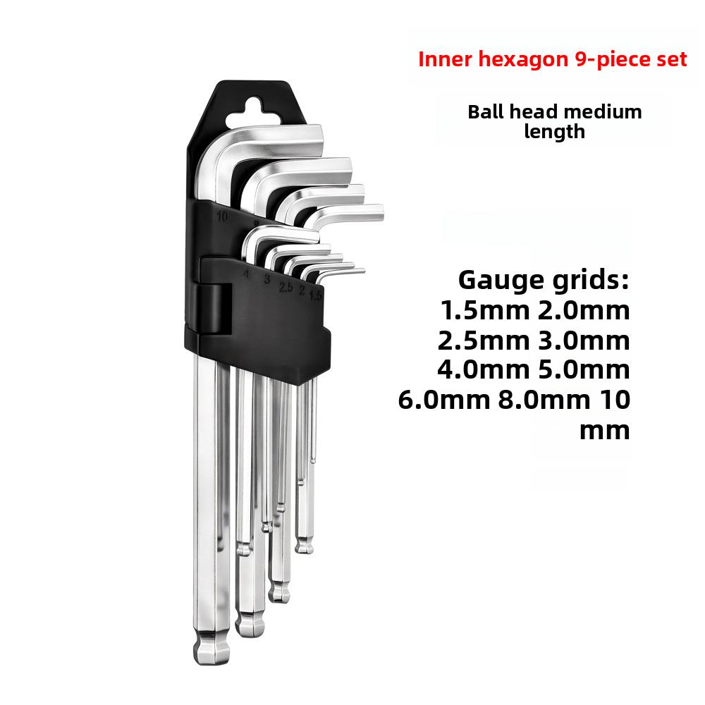 Juego de Destornilladores de Llave Hexagonal Allen W112/128 con Funda Universal de Torque Largo Métrico, para Motocicletas, Bicicletas