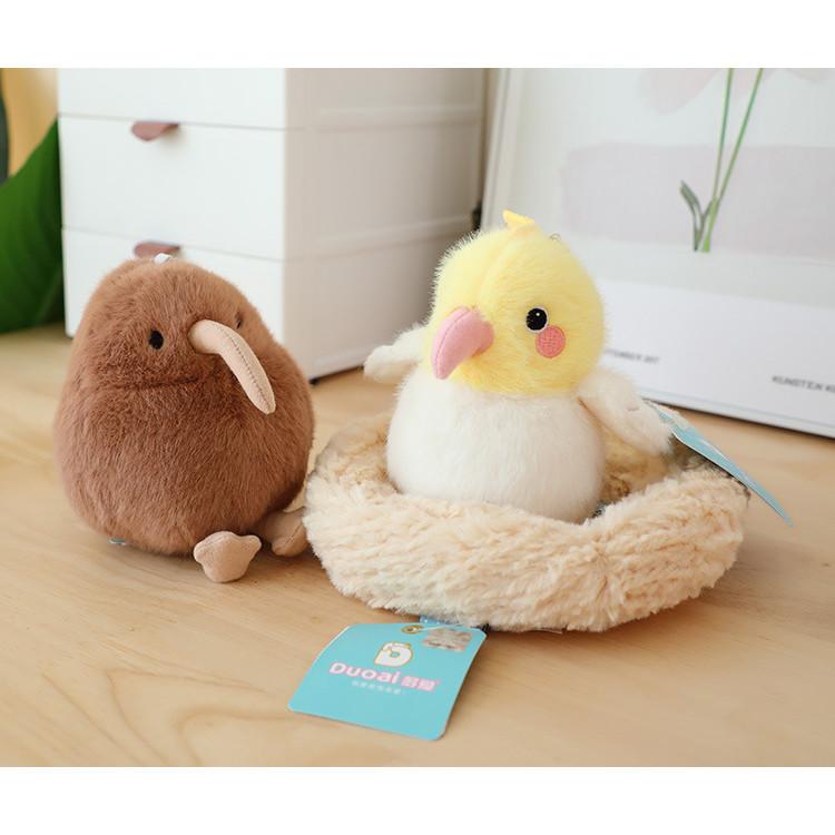 Love Bird Plush Pendant Simulation Bird Parrot Bag Pendant Sparrow Doll Bag Pendant Gift